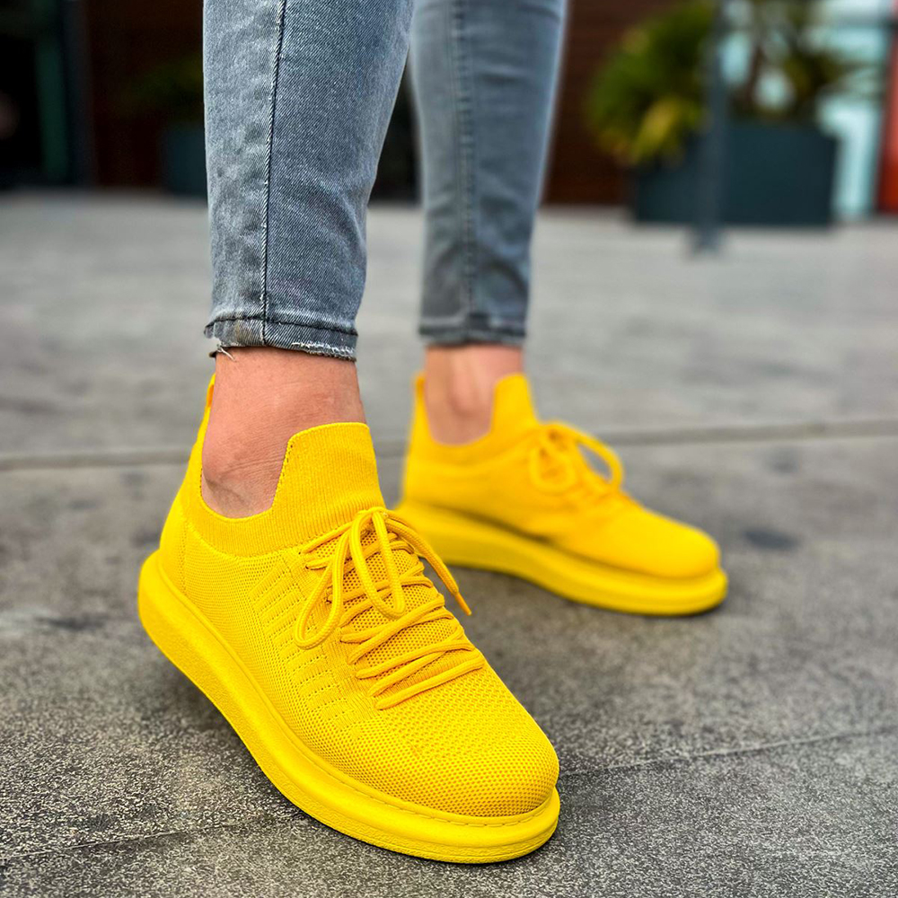 Yellow color shoes new arrivals